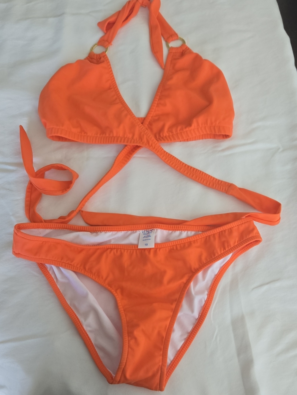 VENUS Bright Orange Girls Two-Piece Bikini Set